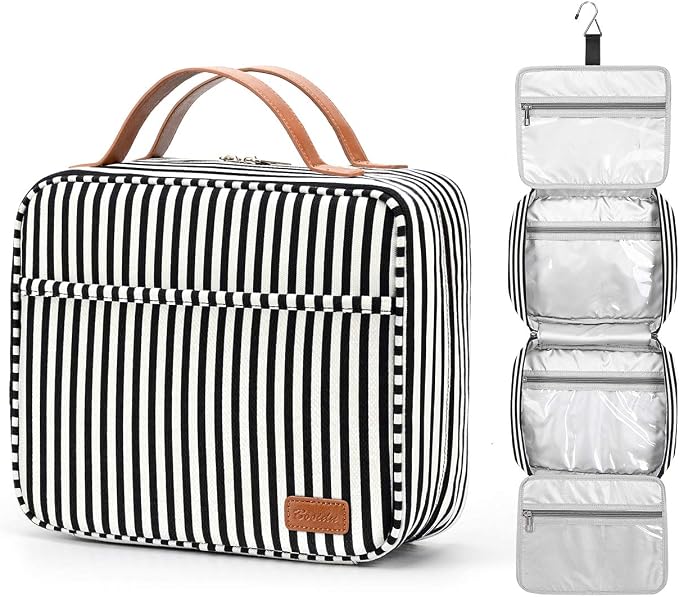Hanging Travel Toiletry Bag, Large Capacity Cosmetic Travel Toiletry Organizer by Bosidu
