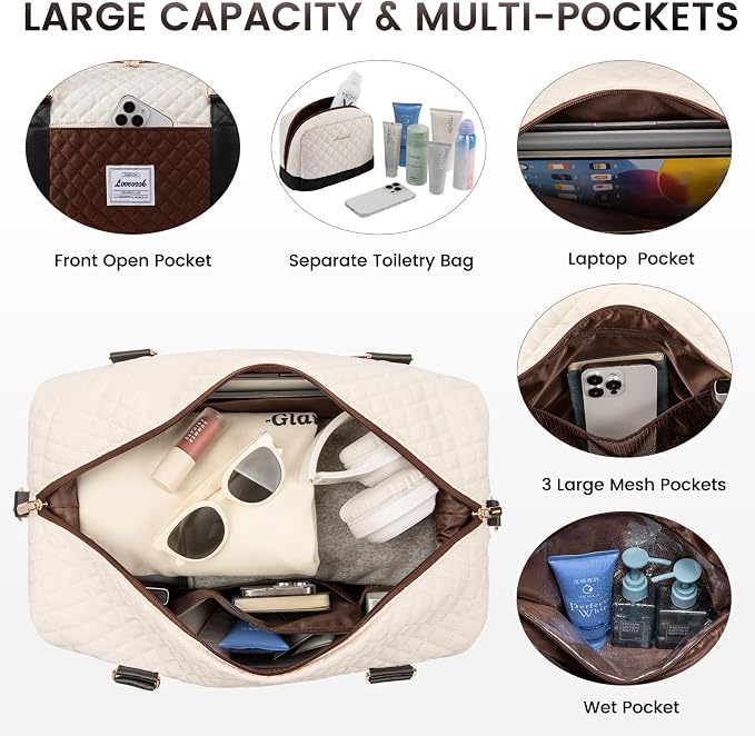 LOVEVOOK Travel Duffle Bag, Weekender Bags - Image 3