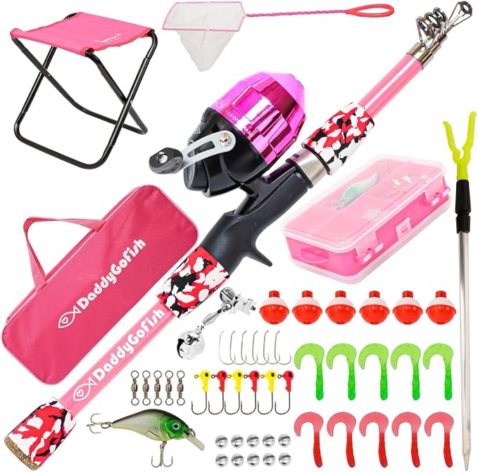 DaddyGoFish Kids Fishing Pole by DaddyGoFish