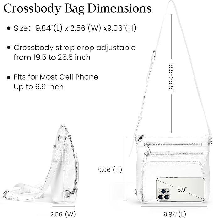 befen Genuine Leather Crossbody Bags - Image 4