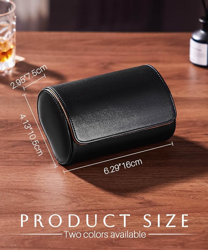Homde Travel Watch Box Leather: Traveling Case - Image 3