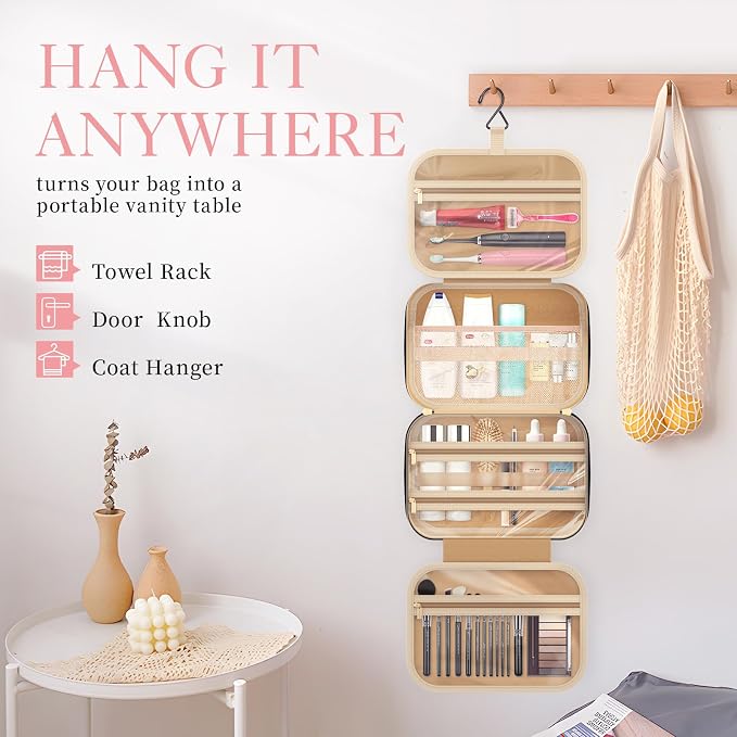 HOTOR Travel Toiletry Bag w/Hanging Hook - Image 4