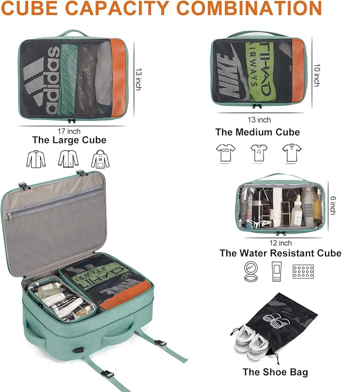 Travel Laptop Backpack, 42L Carry on Luggage, Flight Approved Expandable - Image 3