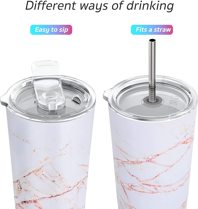 THILY Stainless Steel Vacuum Insulated Tumbler Travel Mug 26 oz Coffee Cup - Image 2