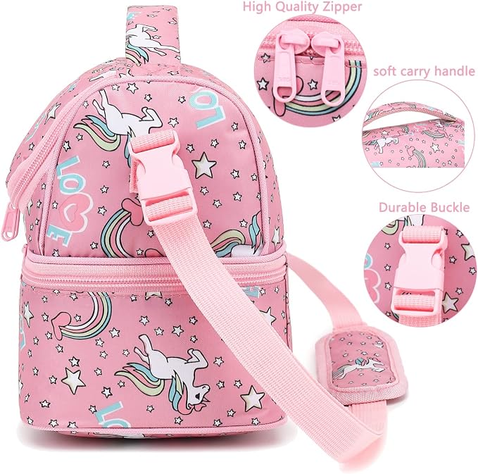 FlowFly Double Decker Cooler Insulated Lunch Bag Large Tote - Image 5