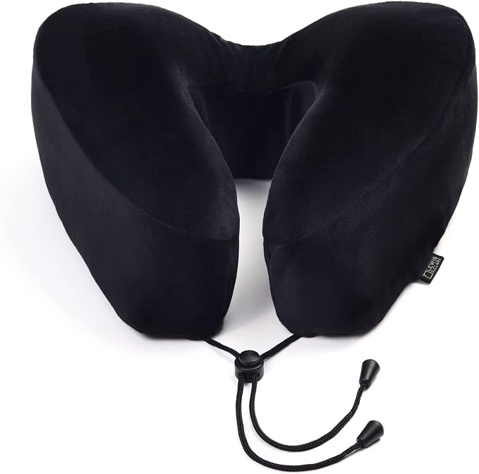 Lewis N. Clark Contoured Memory Foam Hexform Travel Cervical Neck Pillow by LewisNClark