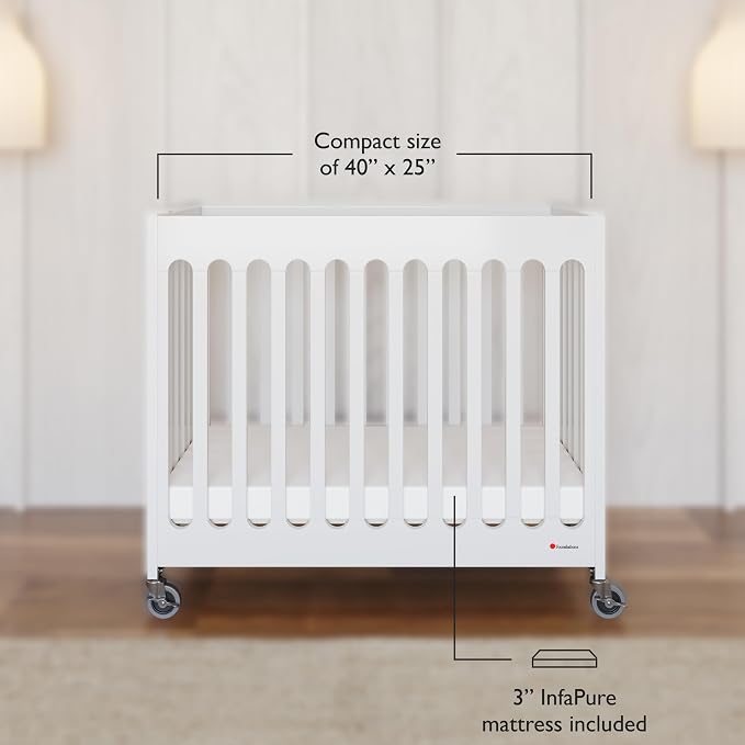 Foundations Boutique Folding Hotel Crib and Sheet Bundle - Image 4