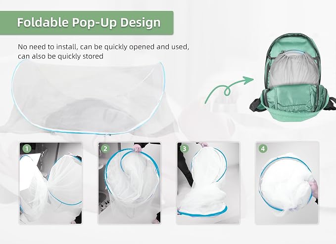 78 * 32 * 22 Inch Large Up Mosquito Tent, Portable Foldable Mosquito Net - Image 5