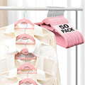 Velvet Felt Stackable Hangers 50 Pack, Non Slip, by UEAKPIC