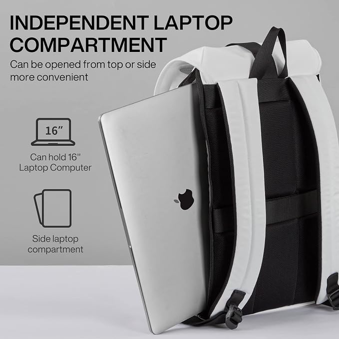 mixi Travel Laptop Backpack for Women & Men Carry On Backpack fits 16'' Laptop - Image 3