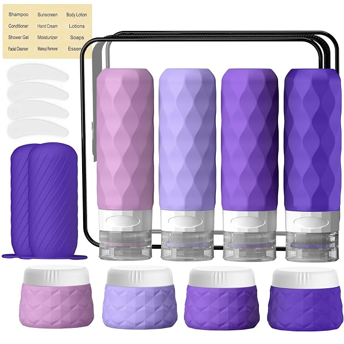 16Pack Travel Bottles for Toiletries, TSA Approved Travel Size Toiletries by Silevoler
