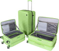 3-Piece 20/24 Top Opening Hardshell Lightweight Luggage and 28-Inch Clamshell by WireHot