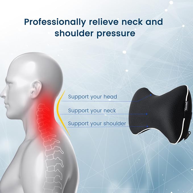 Inflatable Car Neck Pillow, Soft Headrest Inflatable Car Pillow - Image 2