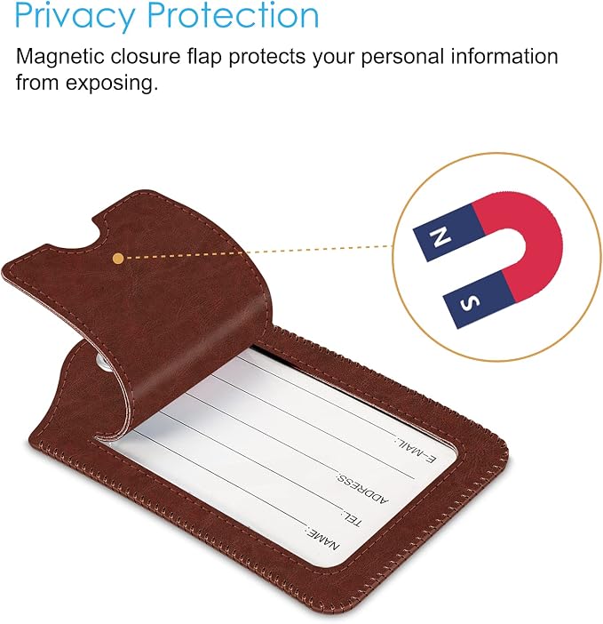 Fintie Luggage Tags, Privacy Cover ID Label - Image 2