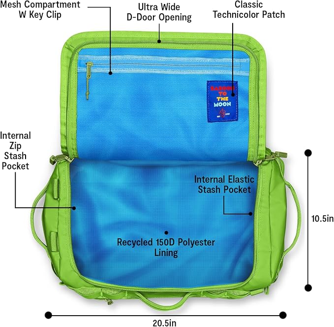 Baboon to the Moon Go-Bag Medium 40L – Detachable Straps, Small Duffle Bag - Image 4