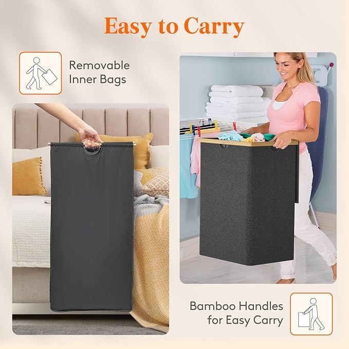 Lifewit 160L Double Laundry Hamper - Image 5