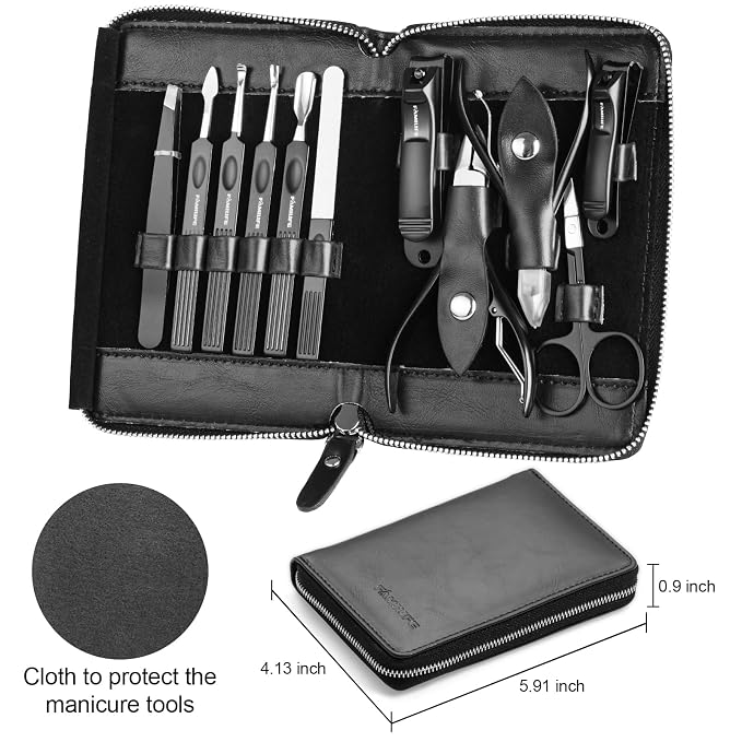 FAMILIFE Professional Manicure Set, Manicure Kit, Nail Clippers Set, 11 in 1 - Image 5