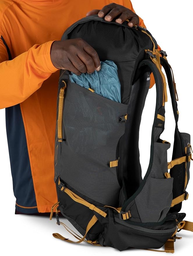 Osprey Talon Velocity 30L Men's Hiking Backpack, Dark Charcoal/Tumbleweed - Image 9