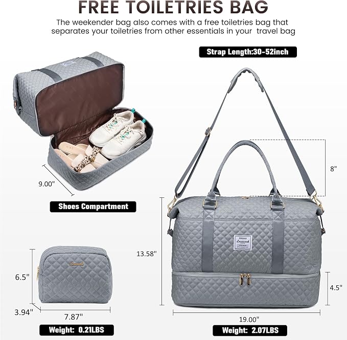 LOVEVOOK Travel Duffle Bag, Weekender Bags - Image 2