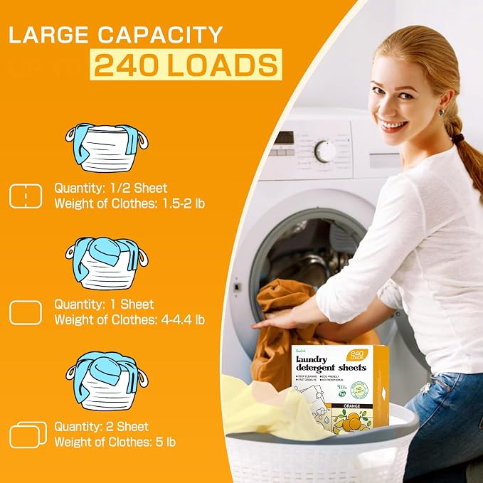 Soulink Laundry Detergent Sheets, 240 Loads - Image 3