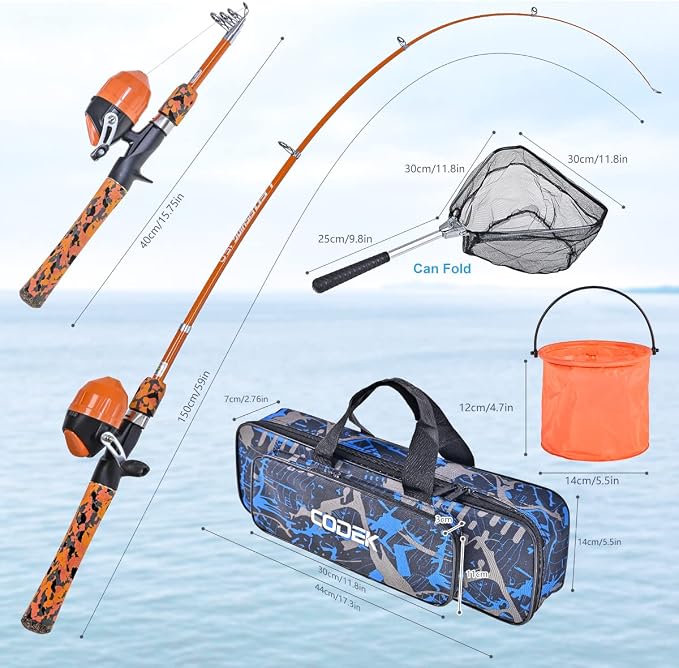 CODEK Kids Fishing Pole Set - Image 4