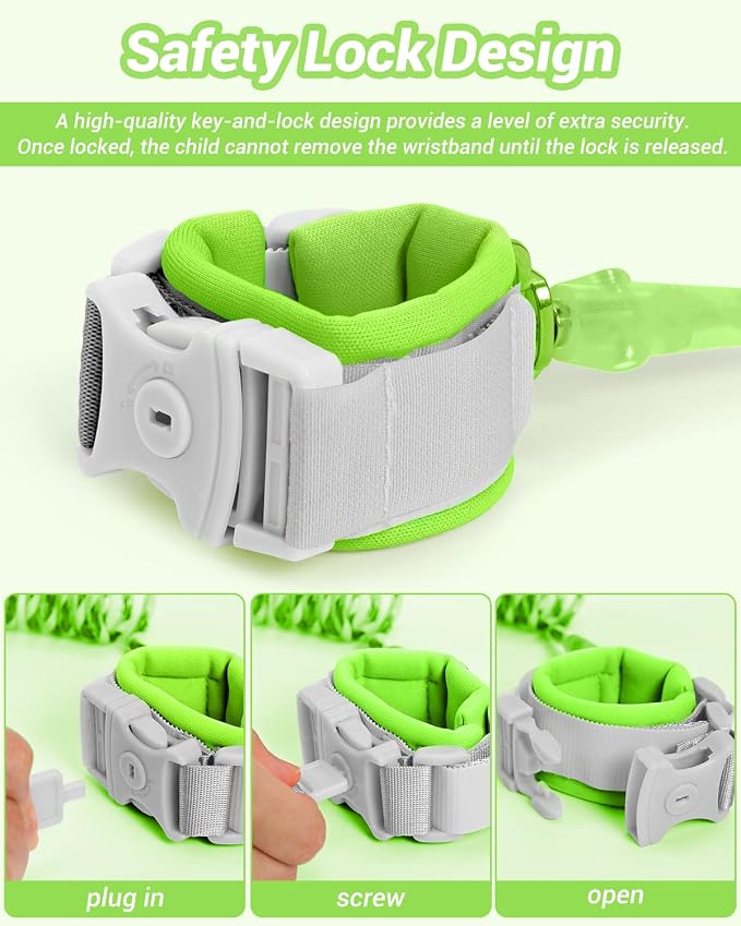 Dr.meter Anti Lost Wrist Link, 2 Pack Toddler Safety Leash - Image 3