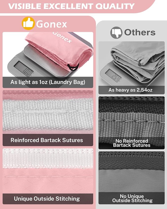 Compression Packing Cubes, Gonex Extensible Storage Mesh Bags Organizers - Image 6