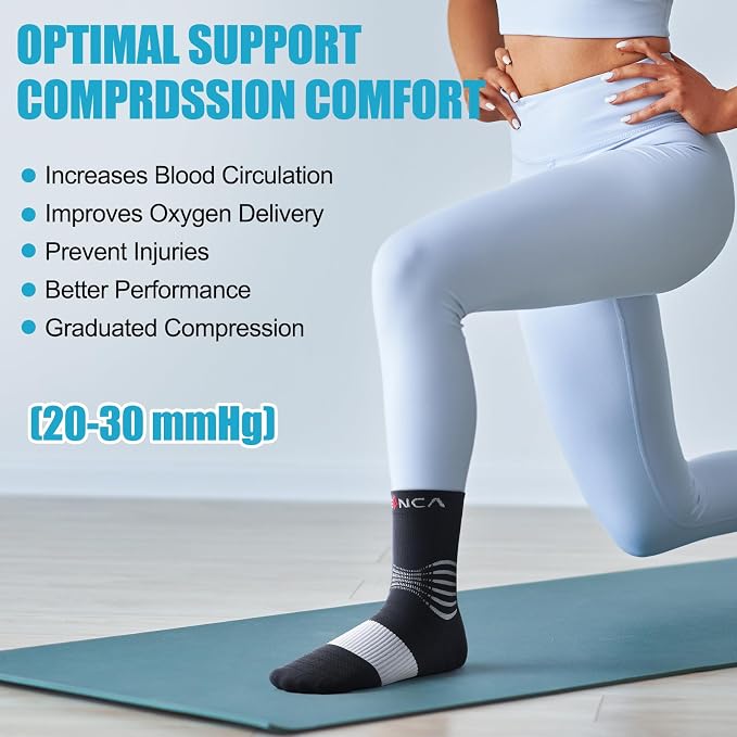NEENCA Medical Compression Socks, Ankle Compression Stockings - Image 5