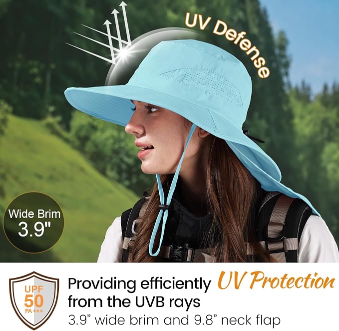 ZOORON Sun Hat for Men Women Fishing Hat - Image 3
