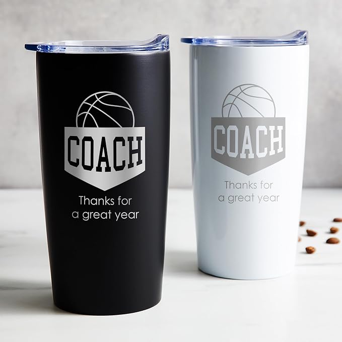 Lifetime Creations Engraved Basketball Coach Tumbler: Basketball Coach Thank - Image 2