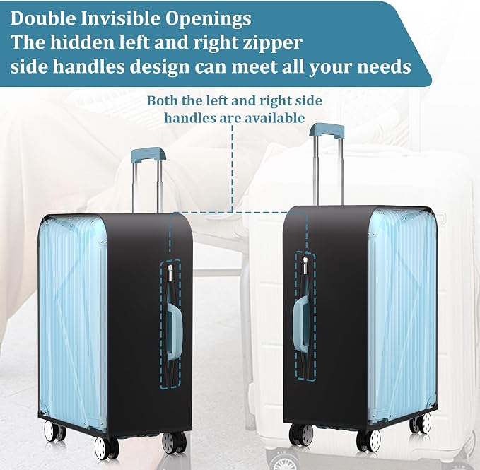 Upgraded Clear TPU Luggage Cover Protector - Image 5