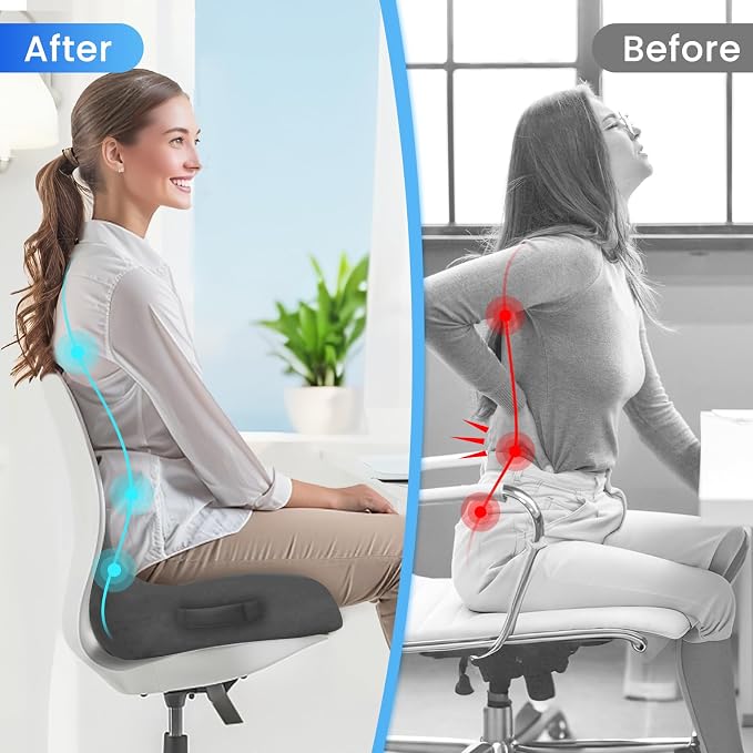 Seat Cushion, Memory Foam Office Chair Seat Cushion - Image 5