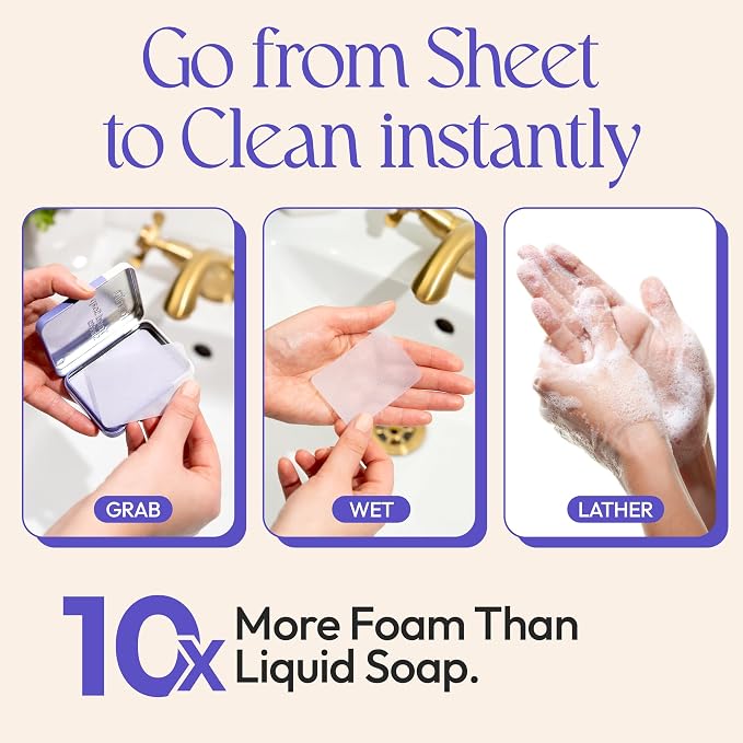 FOMIN - Antibacterial Paper Soap Sheets Tin - Image 2