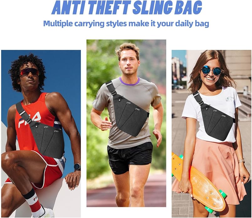 Anti Theft Crossbody Bag, Anti Theft Travel Bag - Image 2