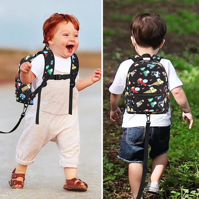 Accmor Toddler Harness Backpack Leash, Cute Excavator Kids Backpack - Image 7