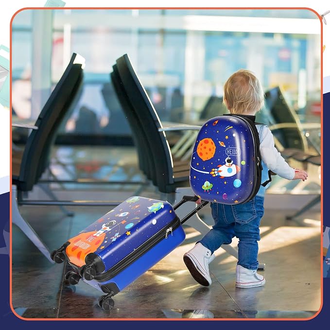 Weewooday Kids Luggage and Backpack 18" Suitcase - Image 6