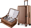 NINETYGO Medium Checked Luggage 25 Inch, Flat Top Opening Checking In Luggage by NINETYGO