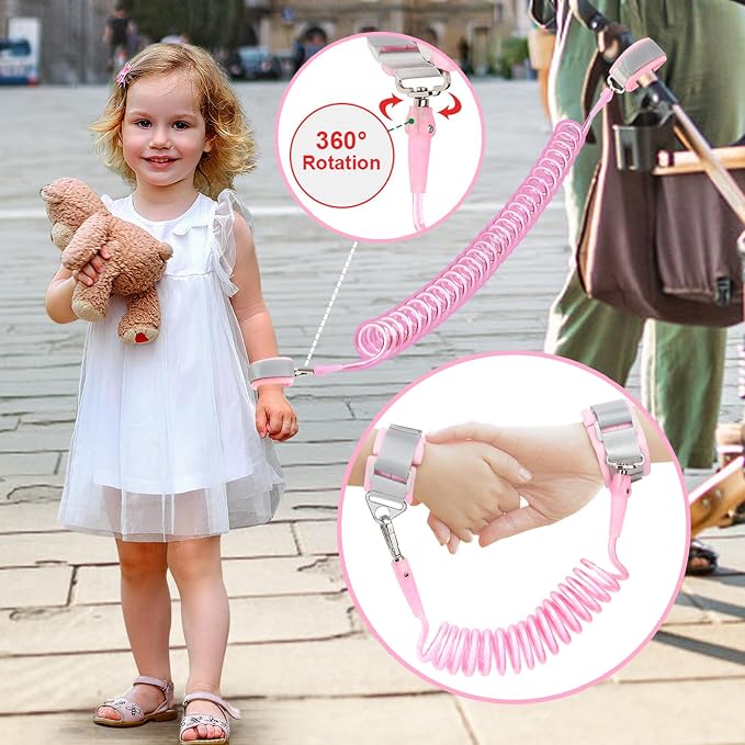 Toddler Leash Harness + Anti Lost Wrist Link, Accmor Cute Dinosaur Kids - Image 8