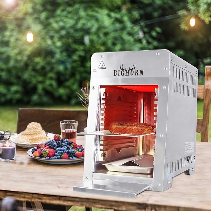 BIG HORN OUTDOORS Portable Infrared Broiler Propane Gas Grill, 1500 Degree - Image 8