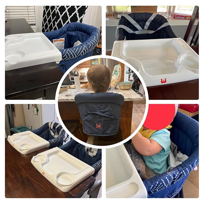 MTWML Hook On High Chair with Tray, Portable Baby High Chair That Attaches to - Image 2