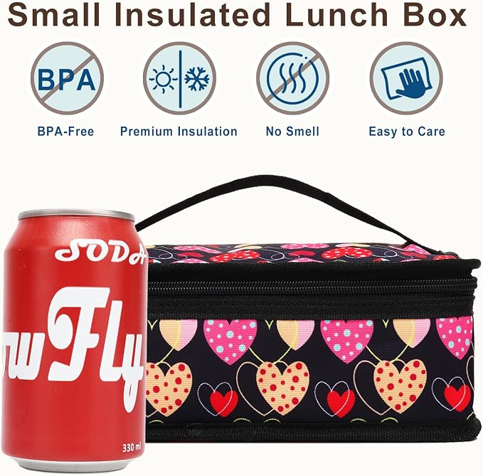 FlowFly Small Lunch box Insulated Soft Bag Mini Cooler Back to School Thermal - Image 2