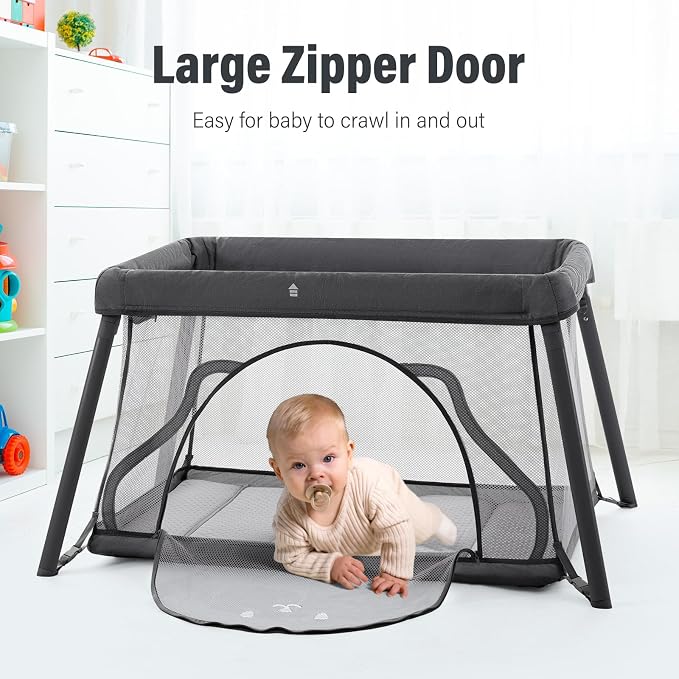 Travel Crib, Portable Crib for Baby, Pack and Play for Babies and Toddler - Image 5