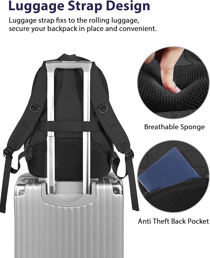 MATEIN 15.6 Inch College Backpack, 20 L Airline Approved Laptop Computer - Image 3