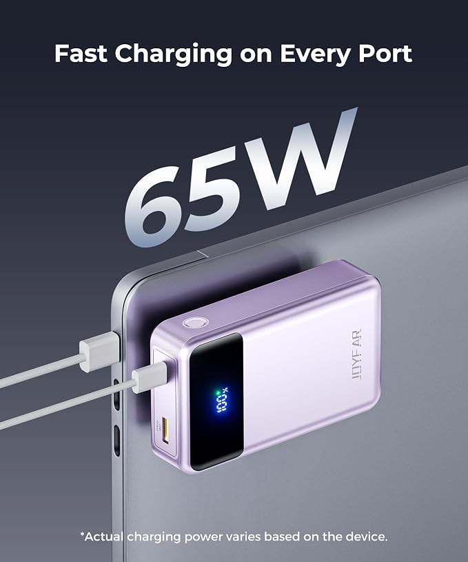 Portable Charger Power Bank - 30000mAh 65W Laptop Travel Essentials Battery - Image 2
