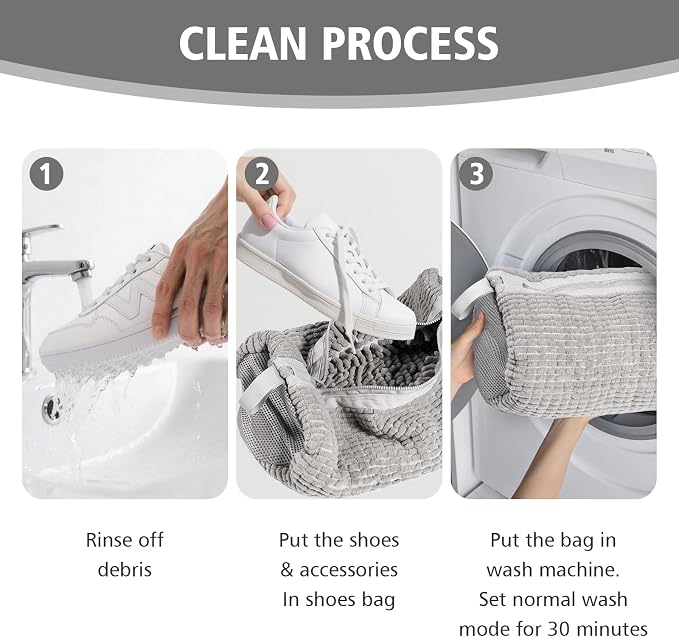 HEAVYWOOD Shoes Bag for Washing Machine Reusable Shoe Cleaning Washing Machine - Image 6