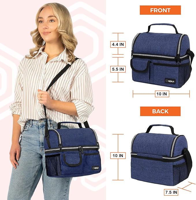 OPUX Lunch Box for Men, Adult Lunch Box Cooler, Insulated Lunch Bag Women - Image 3