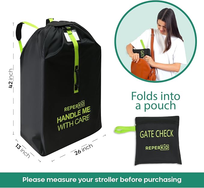 reperkid Medium Stroller Bag for Airplane Travel, Fits Most Single Strollers - Image 5
