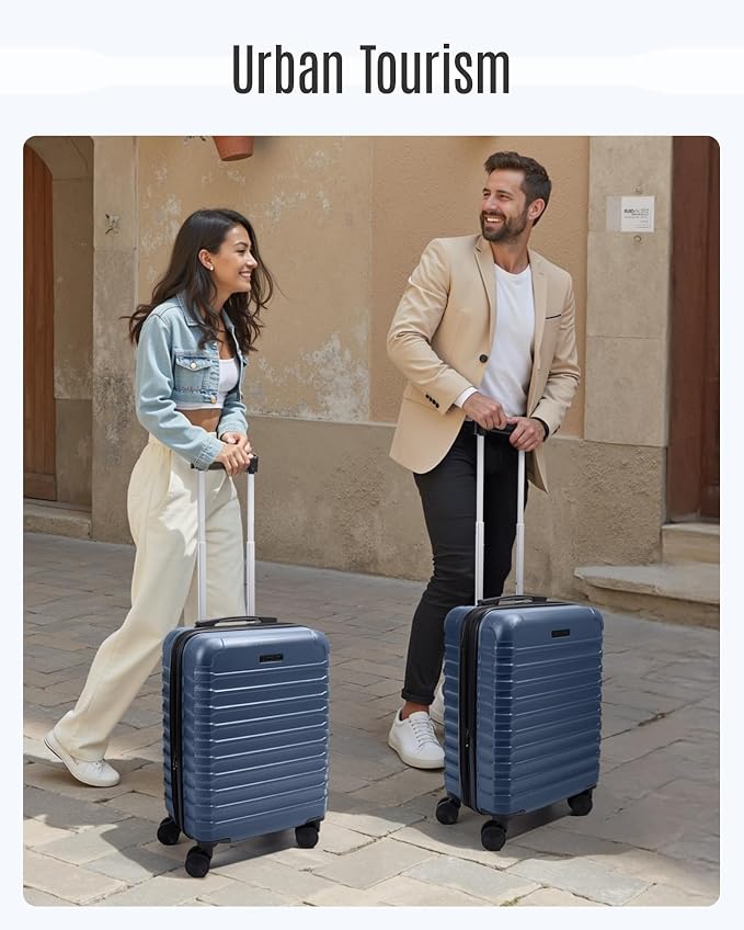 LIGHT FLIGHT Carry On Luggage 22x14x9 Airline Approved, Carry On Suitcases - Image 8