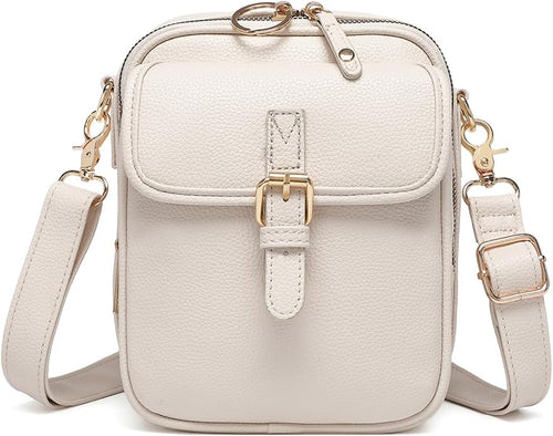 1060 Leather Crossbody Bags for Women Anti-Theft Vegan Purse by 1060BrandExperts