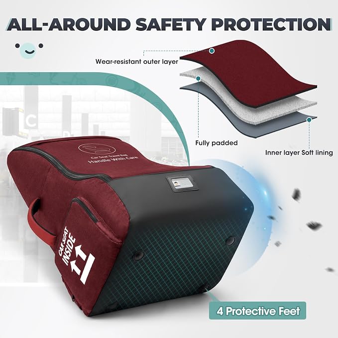 RAINSMORE Padded Car Seat Travel Bag - Image 6